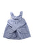 A Blue Sleeveless Dresses from Amaia in size 3T for girl. (Front View)