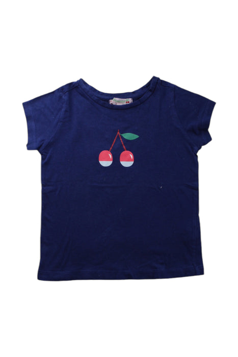 A Navy Short Sleeve T Shirts from Bonpoint in size 3T for girl. (Front View)