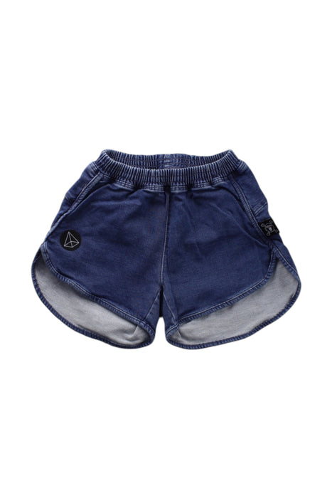 A Blue Shorts from Nununu in size 2T for neutral. (Front View)