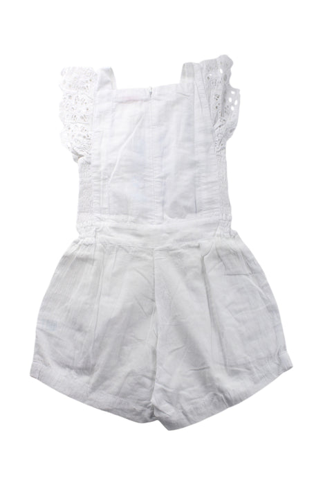 A White Sleeveless Rompers from Coco and Ginger in size 3T for girl. (Back View)