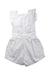 A White Sleeveless Rompers from Coco and Ginger in size 3T for girl. (Back View)