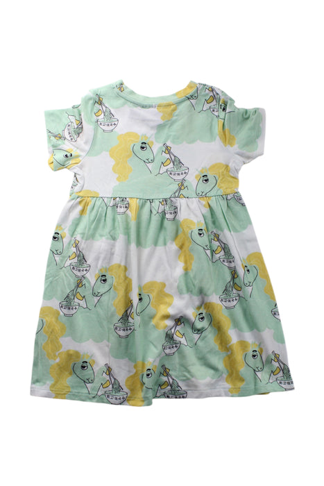 A Multicolour Short Sleeve Dresses from Mini Rodini in size 12-18M for neutral. (Back View)