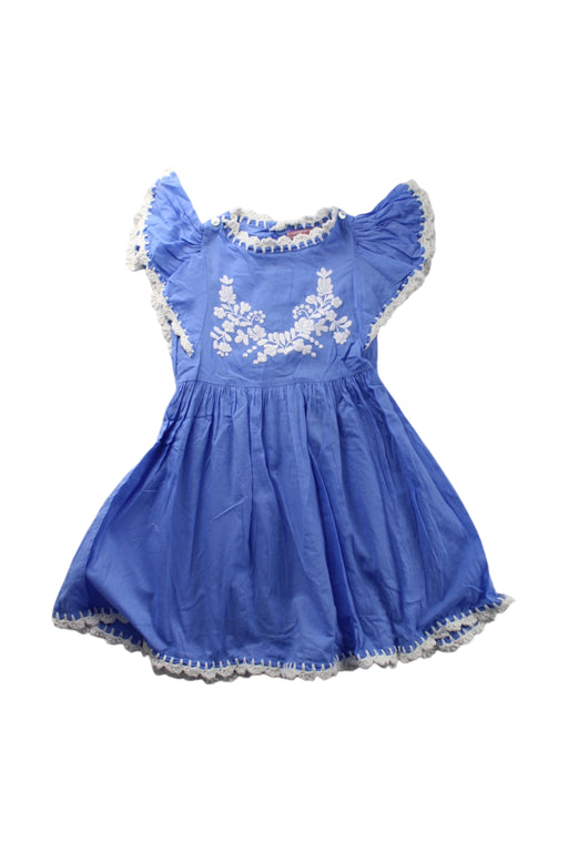 A Blue Sleeveless Dresses from Coco and Ginger in size 3T for girl. (Front View)