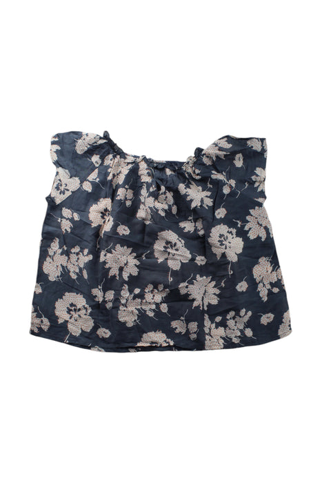 A Navy Sleeveless Tops from Bonpoint in size 3T for girl. (Back View)