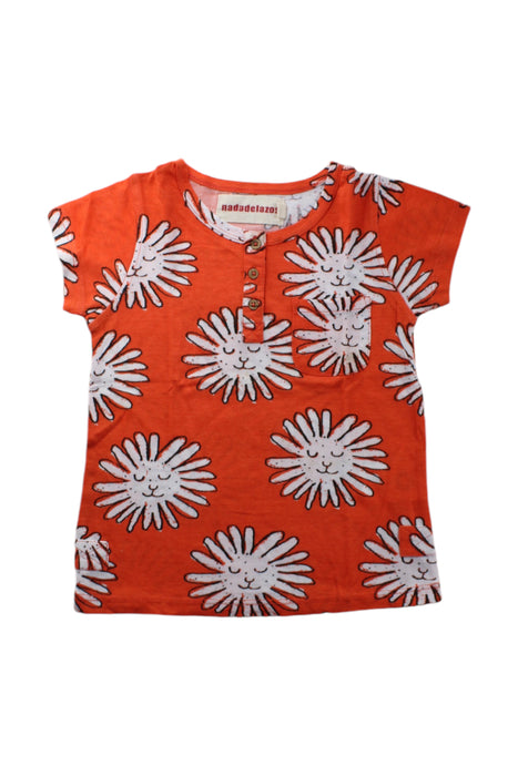 A Orange Short Sleeve Tops from Nadadelazos in size 2T for neutral. (Front View)