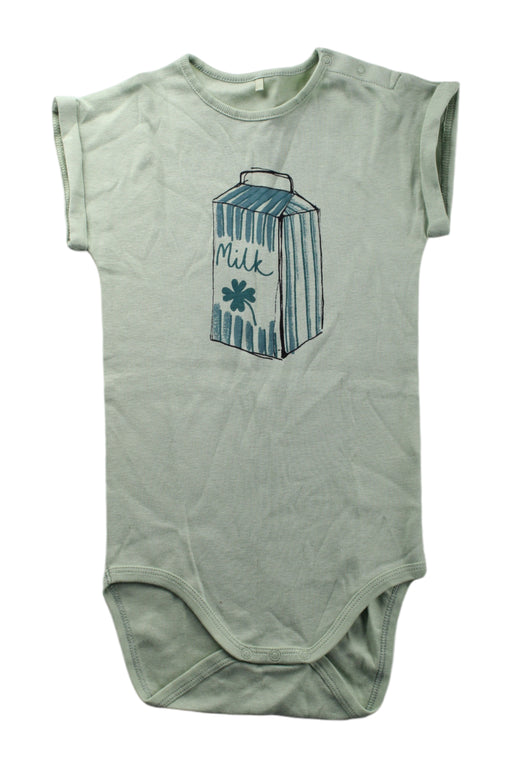 A Green Short Sleeve Bodysuits from Soft Gallery in size 2T for neutral. (Front View)