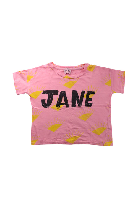 A Pink Short Sleeve T Shirts from Bobo Choses in size 2T for neutral. (Front View)