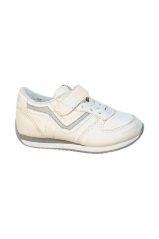 A White Sneakers from Vans in size 3T for neutral. (Front View)