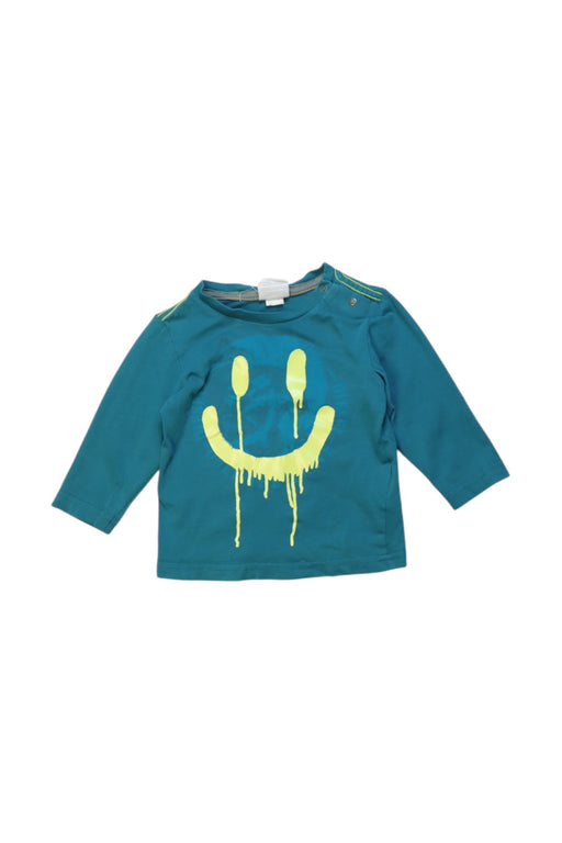 A Teal Long Sleeve T Shirts from Diesel in size 3-6M for girl. (Front View)