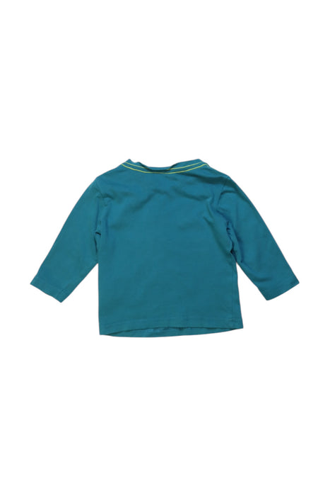 A Teal Long Sleeve T Shirts from Diesel in size 3-6M for girl. (Back View)