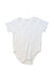A White Short Sleeve Bodysuits from Mides in size 18-24M for girl. (Front View)