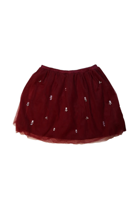 A Burgundy Tulle Skirts from Crewcuts in size 8Y for girl. (Back View)