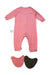 A Pink Long Sleeve Bodysuits from The North Face in size 12-18M for girl. (Back View)