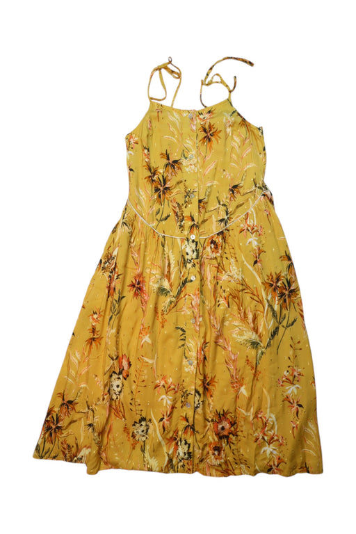 A Yellow Sleeveless Dresses from Excuse My French in size 10Y for girl. (Front View)