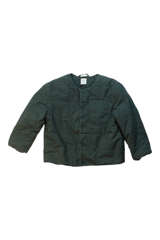 A Green Puffer/Quilted Jackets from COS in size 3T for boy. (Front View)