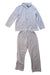 A Ivory Pyjama Sets from Petit Bateau in size 5T for boy. (Front View)