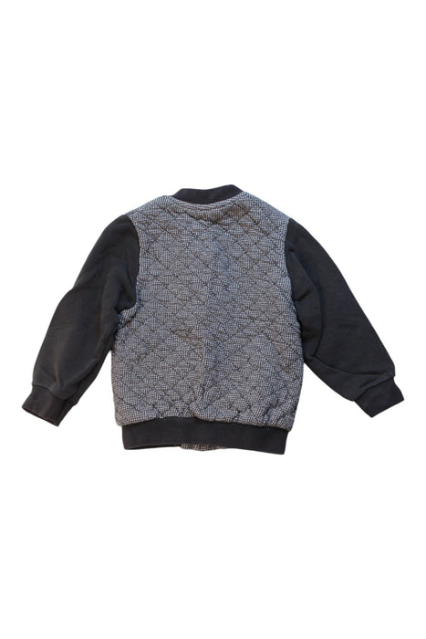 A Grey Puffer/Quilted Jackets from Petit Bateau in size 4T for boy. (Back View)