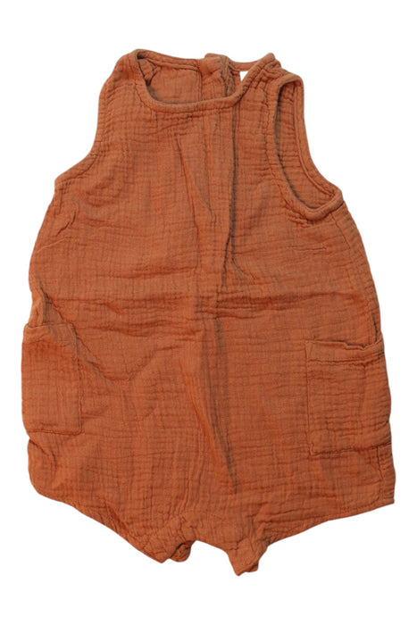 A Orange Sleeveless Rompers from Seed in size 3-6M for boy. (Front View)