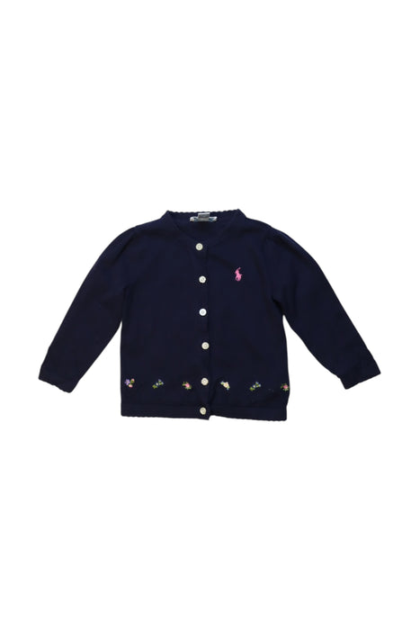 A Navy Cardigans from Ralph Lauren in size 12-18M for girl. (Front View)