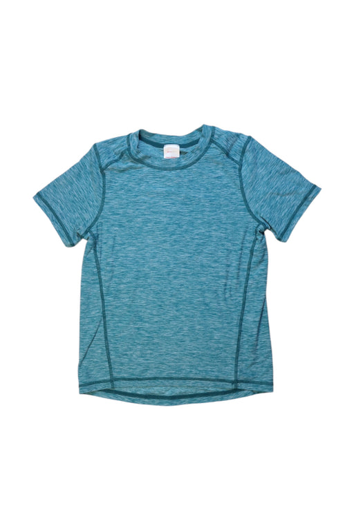 A Teal Short Sleeve T Shirts from Hanna Andersson in size 6T for girl. (Front View)