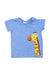 A Blue Short Sleeve T Shirts from Seed in size 0-3M for boy. (Front View)