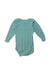 A Green Long Sleeve Bodysuits from Petit Bateau in size 12-18M for girl. (Back View)