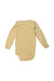 A Yellow Long Sleeve Bodysuits from Petit Bateau in size 12-18M for girl. (Back View)