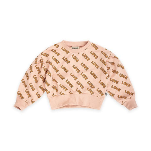 A Pink Crewneck Sweatshirts from CARLIJNQ in size 2T for girl. (Front View)