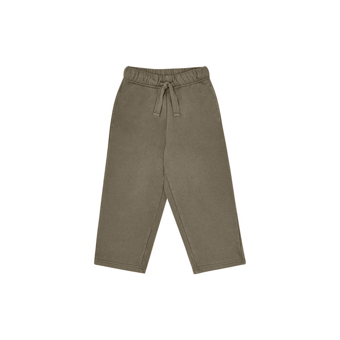 A Green Sweatpants from the new society in size 4T for neutral. (Front View)