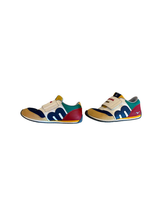 A Navy Sneakers from Miki House in size 7Y for boy. (Back View)