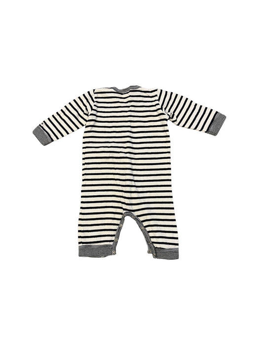 A White Onesies from Petit Bateau in size 3-6M for neutral. (Back View)