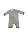 A White Onesies from Petit Bateau in size 3-6M for neutral. (Back View)