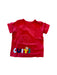 A Red Short Sleeve T Shirts from Miki House in size 6T for boy. (Back View)