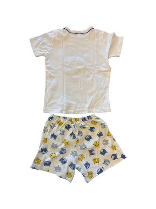 A White Pyjama Sets from Petit Bateau in size 6T for neutral. (Back View)