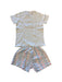 A White Shorts Sets from Petit Bateau in size 6T for girl. (Back View)