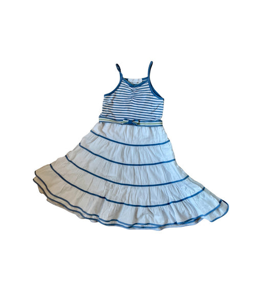 A White Sleeveless Dresses from Château de Sable in size 6T for girl. (Front View)