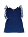 A Navy Sleeveless Tops from Polo Ralph Lauren in size 6T for girl. (Front View)