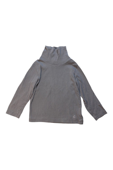 A Grey Long Sleeve Tops from Petit Bateau in size 3T for boy. (Front View)