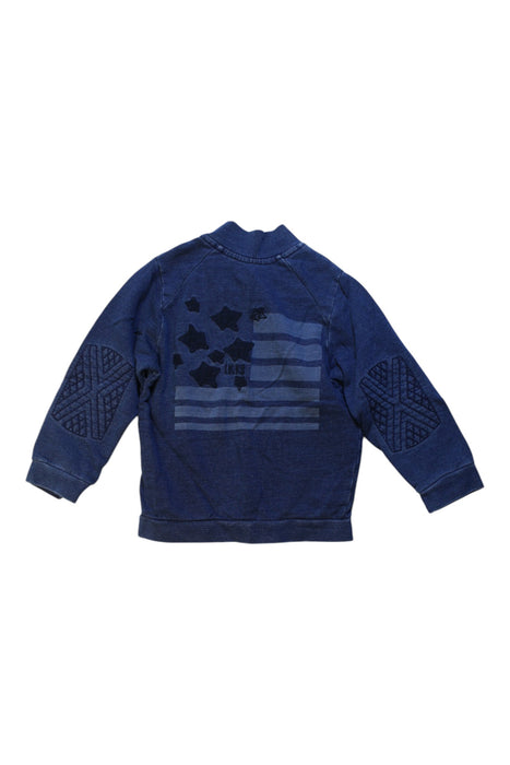 A Navy Lightweight Jackets from IKKS in size 3T for boy. (Back View)