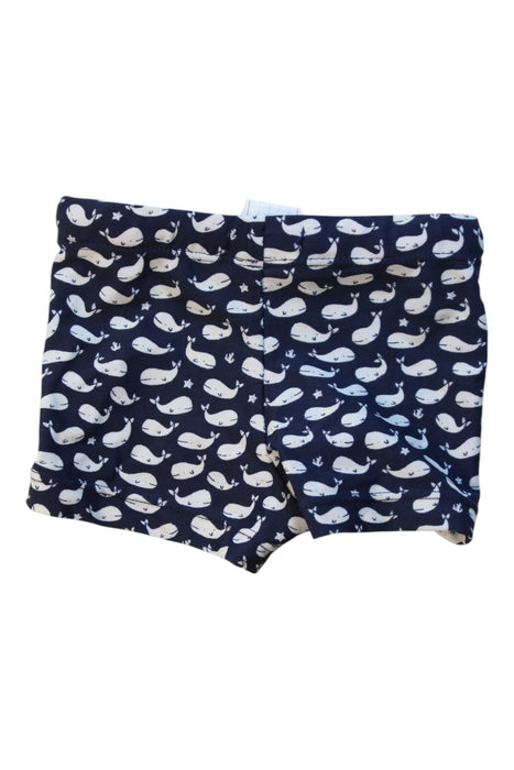 A Navy Swim Shorts from Bout'Chou in size 6-12M for boy. (Back View)