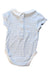 A Blue Short Sleeve Bodysuits from Jojo Maman Bébé in size 3-6M for boy. (Back View)