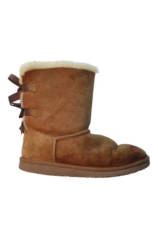 A Brown Winter Boots from UGG in size 10Y for girl. (Front View)