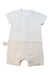 A White Short Sleeve Rompers from Natures Purest in size 6-12M for boy. (Back View)