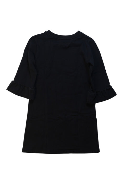 A Black Long Sleeve Dresses from Moschino in size 6T for girl. (Back View)