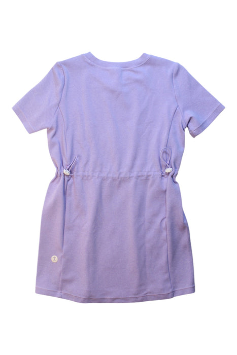 A Purple Short Sleeve Dresses from Moody Tiger in size 8Y for girl. (Back View)