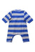 A Blue Long Sleeve Rompers from Petit Bateau in size 3-6M for boy. (Back View)