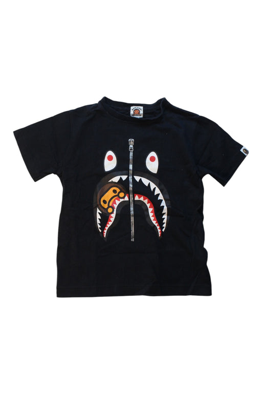 A Black Short Sleeve T Shirts from BAPE KIDS in size 12-18M for boy. (Front View)