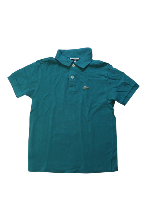 A Teal Short Sleeve Polos from Lacoste in size 10Y for boy. (Front View)