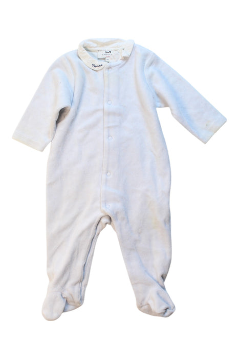 A White Onesies from Cyrillus in size 3-6M for boy. (Front View)