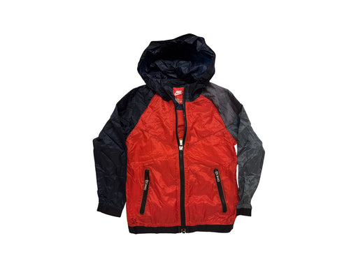 A Red Lightweight Jackets from Nike in size 5T for boy. (Front View)